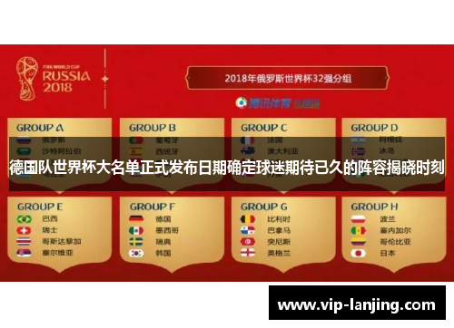 德国队世界杯大名单正式发布日期确定球迷期待已久的阵容揭晓时刻